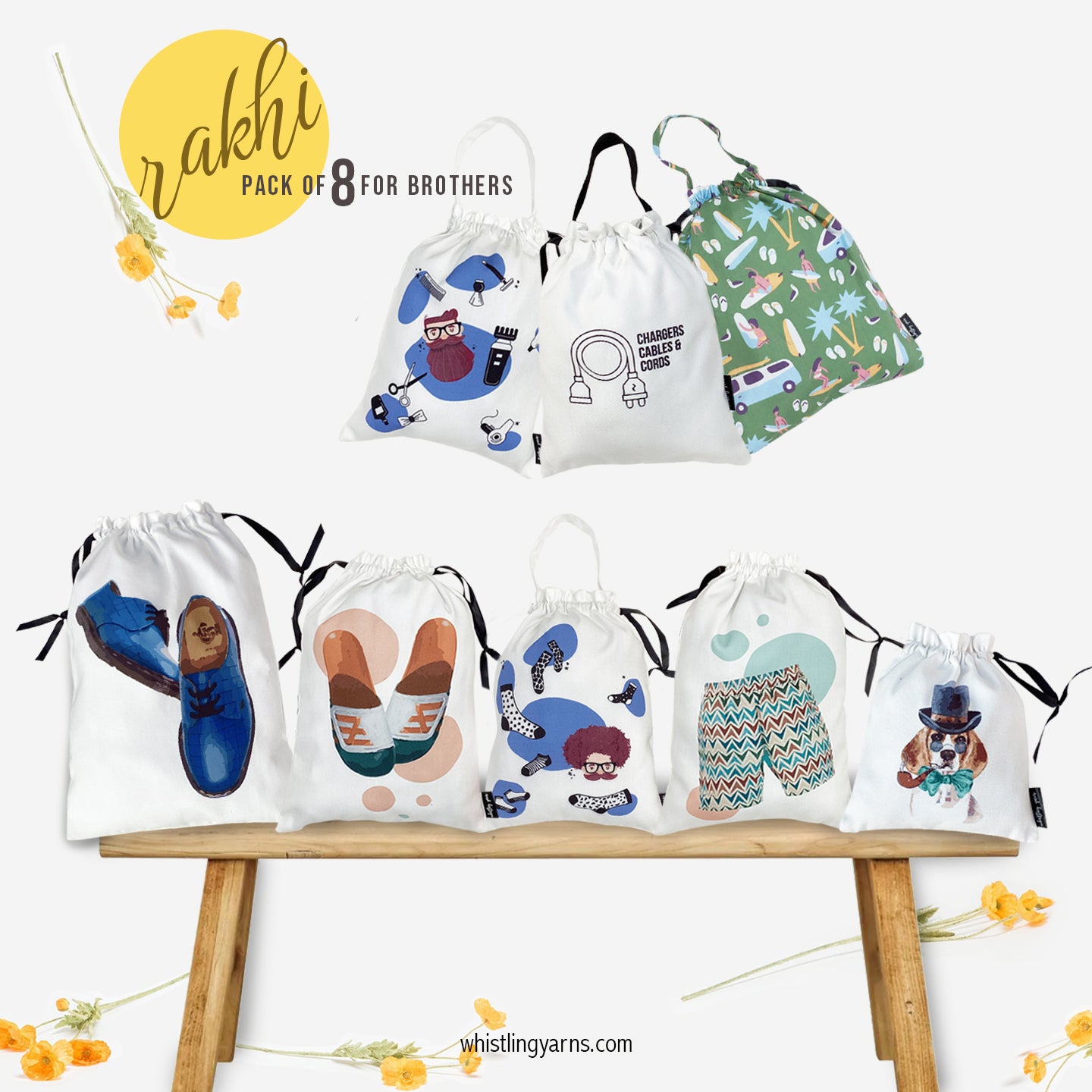 FOR BROTHERS {8 bags in a gift box}