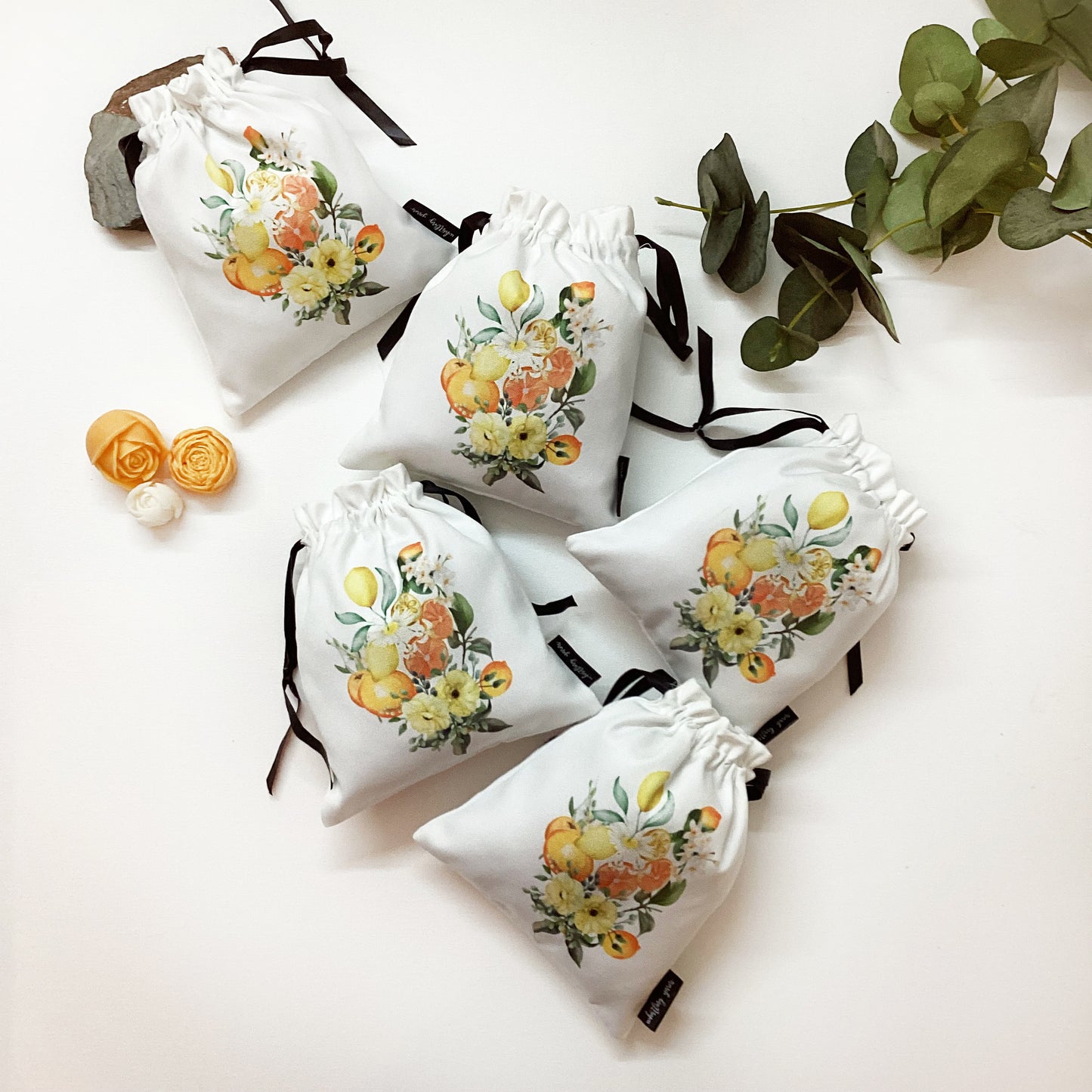 UTILITY / GIFT BAGS {citrus crush} - pack of 5