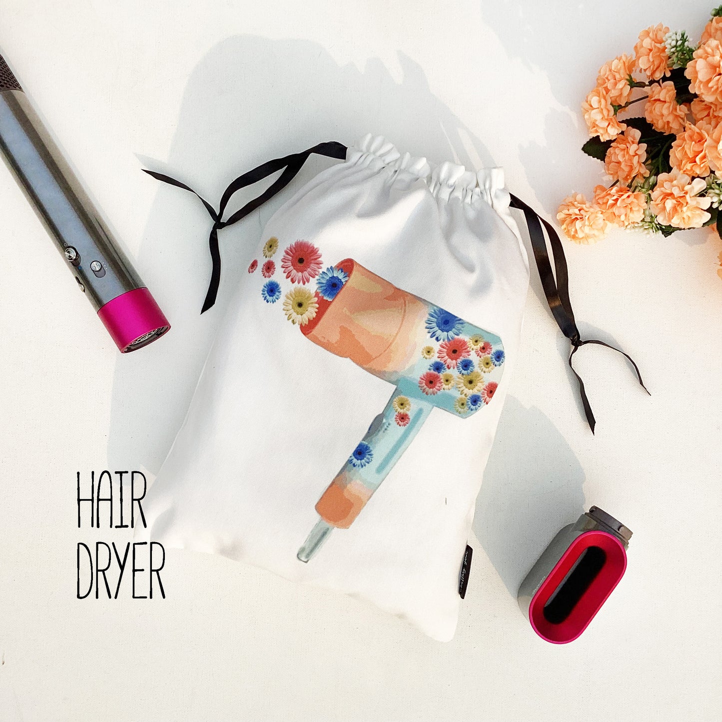 Hair Accessory Bags for Storage of Hair Dryers
