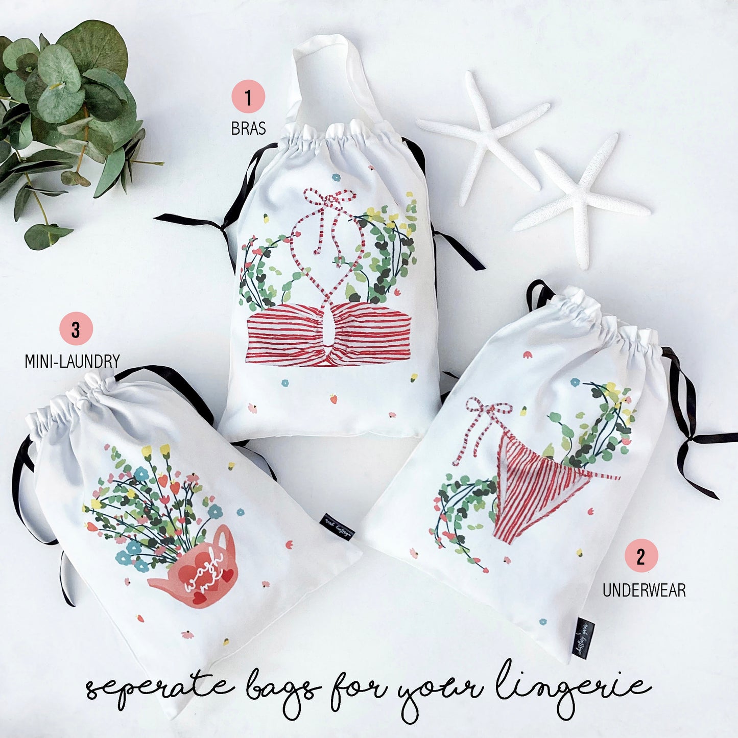 Lingerie Bags - pack of 3