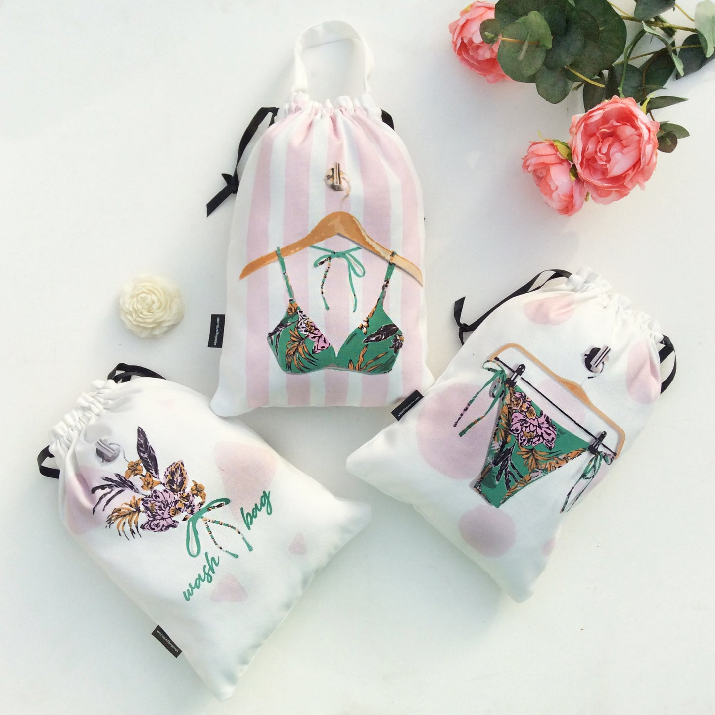Lingerie Bags Organisers pack of 3 - bras underwear laundry