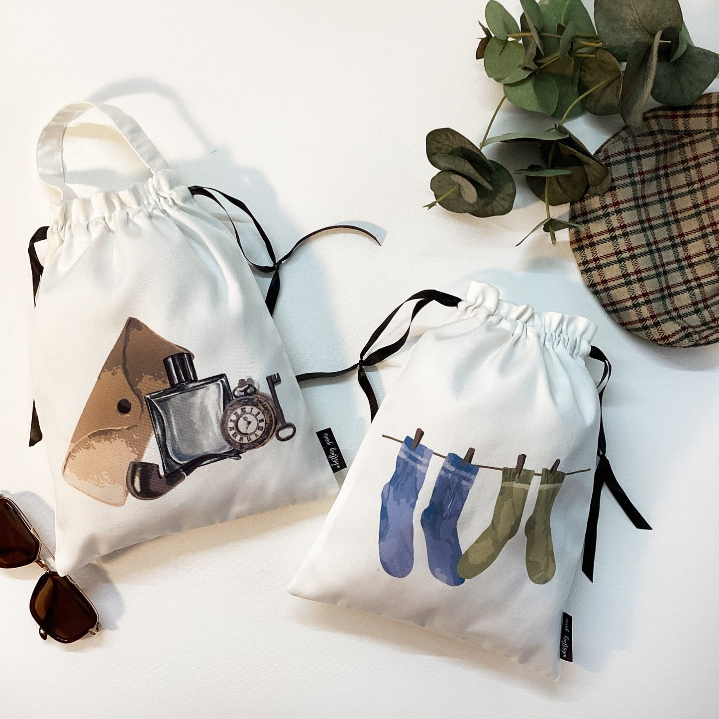 MEN’S ACCESSORY BAGS {vintage trail} - pack of 2