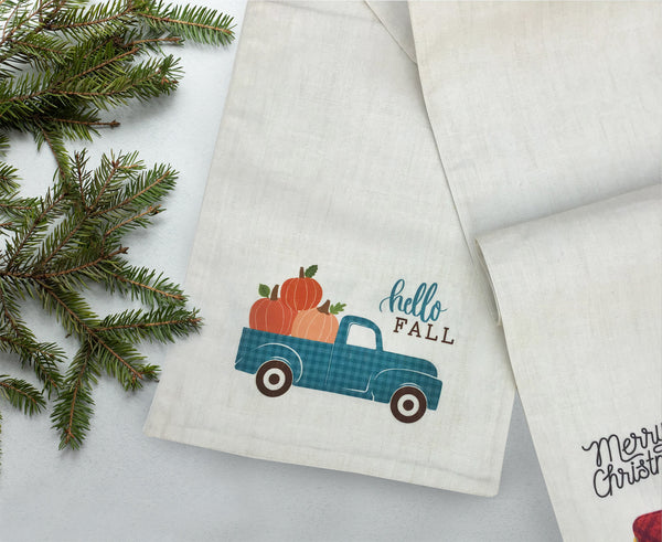 CHRISTMAS - FALL {reversible runner for dining table/ side table/ wall hanging/ bed runner}