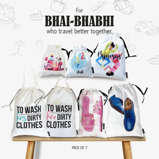 FOR BHAI-BHABHI {pack of 7 bags}