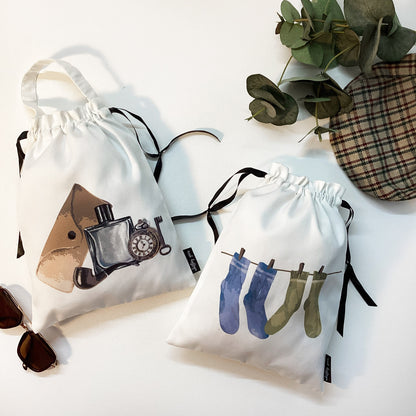 MEN’S ACCESSORY BAGS {vintage trail} - pack of 2