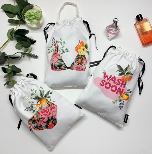 LINGERIE BAGS {amalfi dreams} - pack of 3
