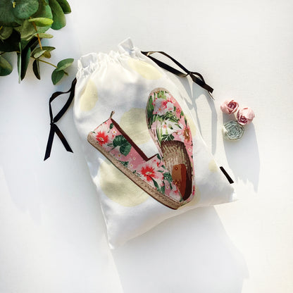 WOMEN’S SHOE BAGS {floral splash} - pack of 3