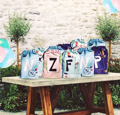 ALPHABET BAGS {nautical}