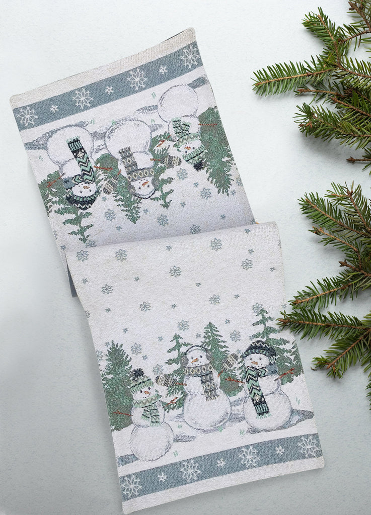 SNOWMAN WINTRY RUNNER {coffee table/ side table/ desk/ wall hanging}