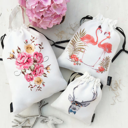 GIFT BAGS OR UTILITY BAGS {born wild} - pack of 3