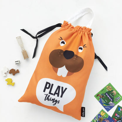 KIDS TOY BAGS {animal wonder} - pack of 3