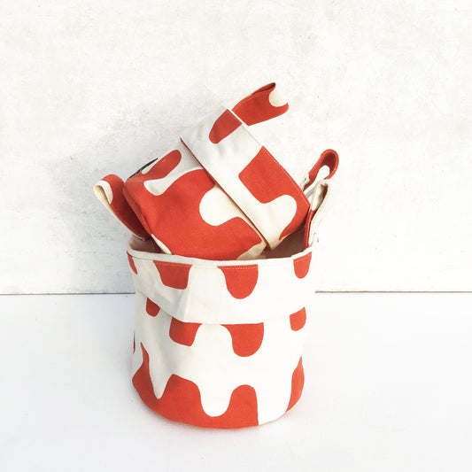 CANVAS BUCKETS {candy waves} - pack of 2