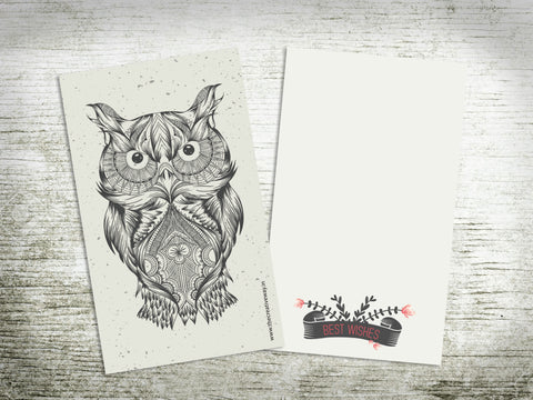 FLAT CARDS / TAGS {owl}