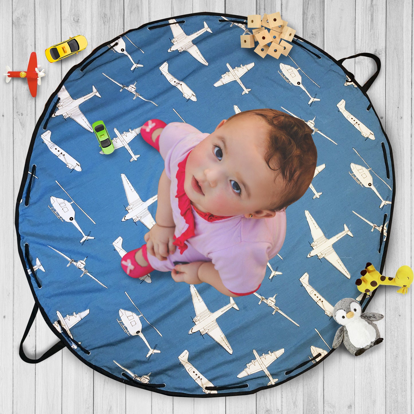 PLAYMAT CUM STORAGE BAG {fly around}