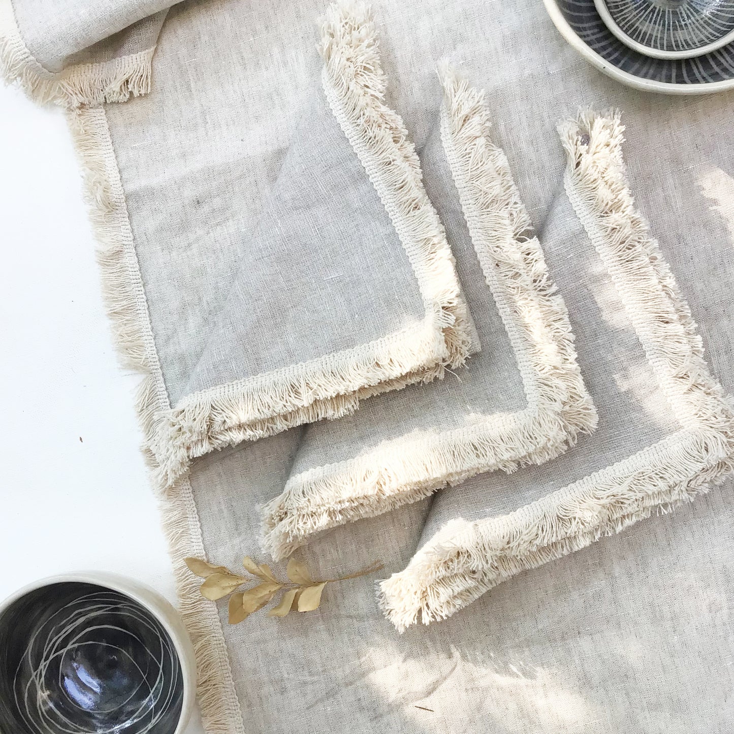 LINEN NAPKINS {boho charm}  - set of 4