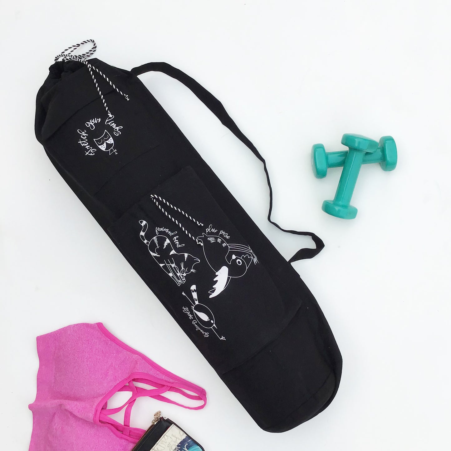 YOGA MAT BAG {stretch your limbs}