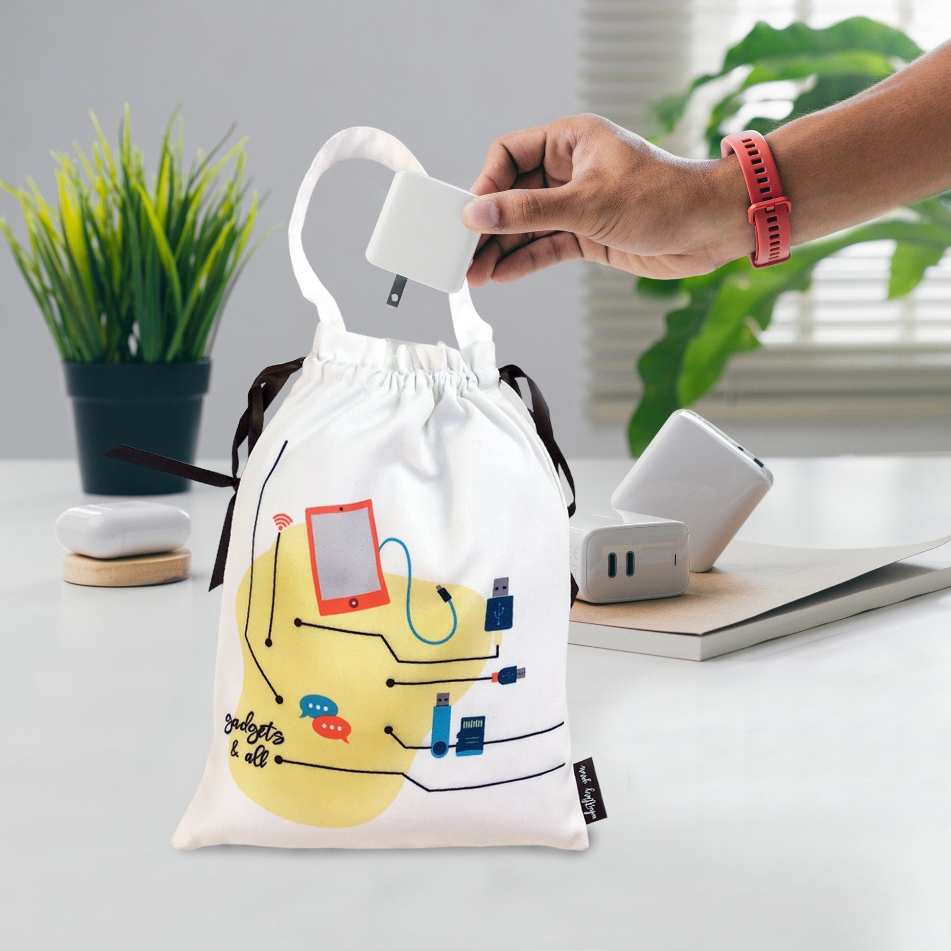 gadget charger electronics adapter bag organiser